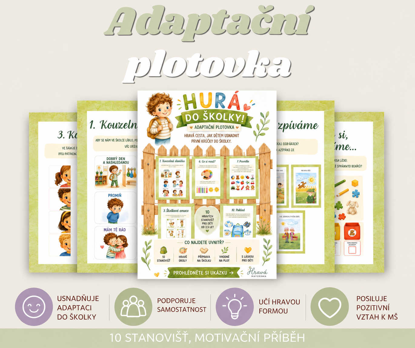 Adaptační plotovka Hurá, do školky!