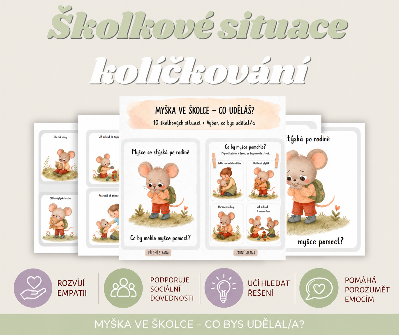 Myška jde porpvé do školky